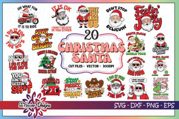 Christmas Santa SVG Bundle Review for Embroidery Projects