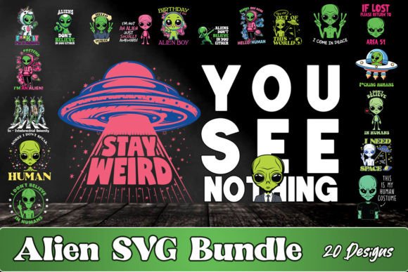 Funny Alien SVG Bundle Review