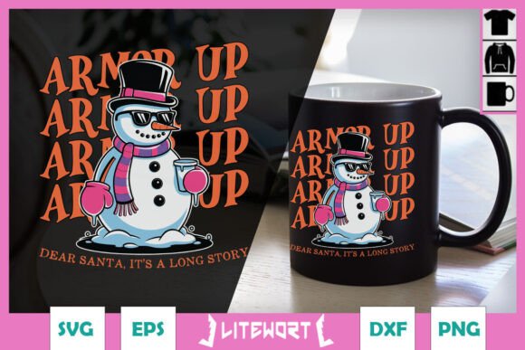 Funny Snowman Christmas SVG for Graphics and Crafts