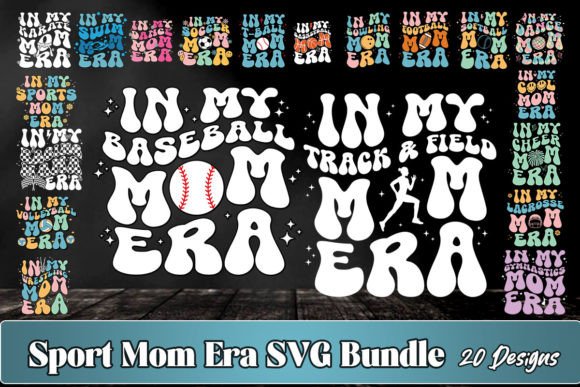 In My Sport Mom Era SVG Bundle for Crafts and Graphics