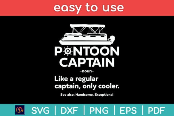 Pontoon Captain Definition - Boat Graphics for Crafts