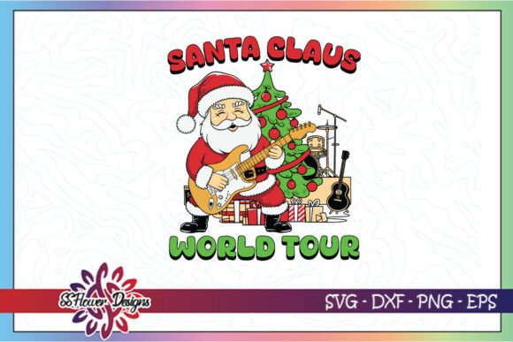 Retro Santa SVG for Crafts and Graphics