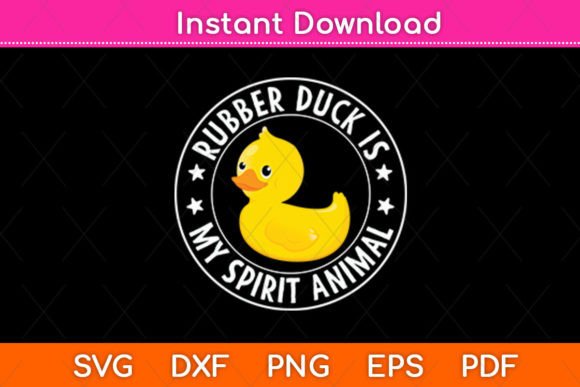 Rubber Duck is My Spirit Animal Funny Embroidery Review