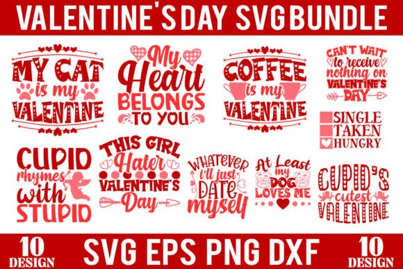 Valentine s Day Bliss Bundle Graphics for Crafts
