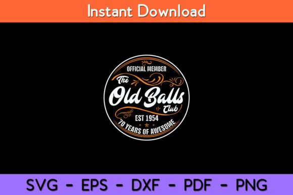 Vintage Old Balls Club 70th Embroidery Design Review