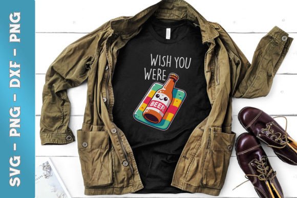 Wish You Were Beer Funny Graphics for Creative Publishing